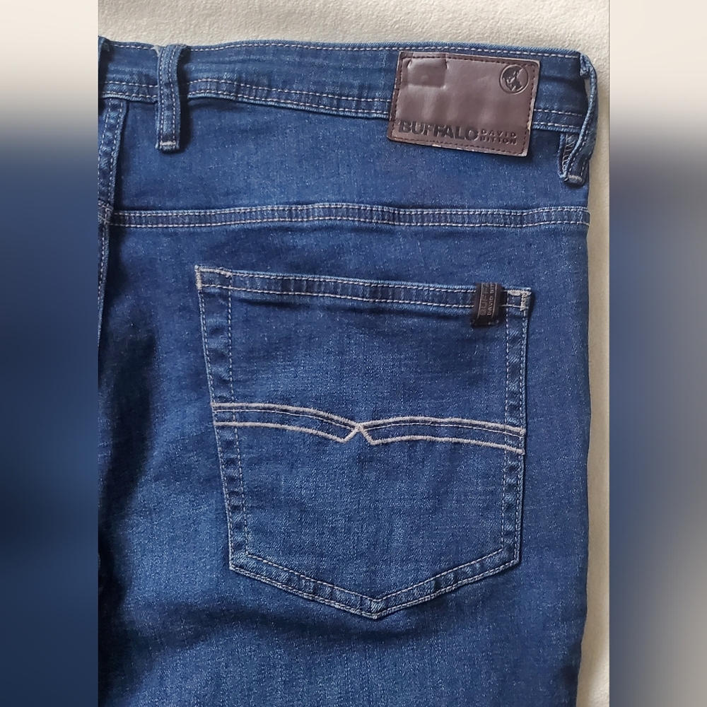 Buffalo David Bitton Jackson Dark Blue Denin Straigth Leg STRETCH Size 38x30. - Picture 8 of 14